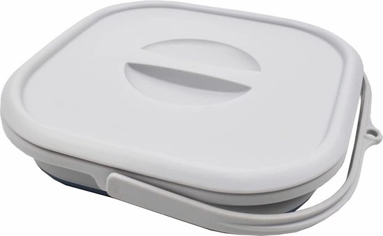 SAMMART 5.5L opvouwbare vierkante handige emmer/opvouwbare vierkante