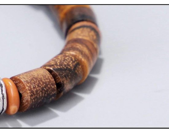 Bracelet Sorprese - Tibétain - bracelet homme - réglable - marron - 16-21 cm - cadeau - Modèle I