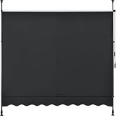 Klemluifel Earle - Uitschuifbare Luifel - Antraciet Zwart - 150x120 cm - Staal en Stof - Waterafstotend - UV Bescherming