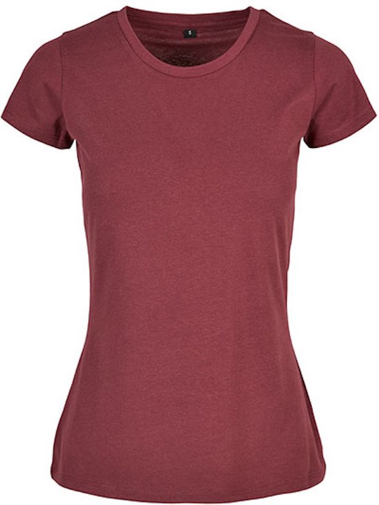 Damesshirt 'Basic Tee' met ronde hals Cherry - 5XL