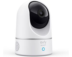 eufy Security Binnencamera 2K Pan & Tilt - Indoor Cam - 2K-resolutie - Panoramische en kantelfunctie - Nachtzicht - Bewegings- en geluidsdetectie - Tweerichtingsaudio - Compatibel met Amazon Alexa en Google Assistant