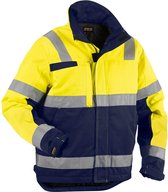 Blåkläder Winterjas High Vis Mt M Geel/marineblauw M