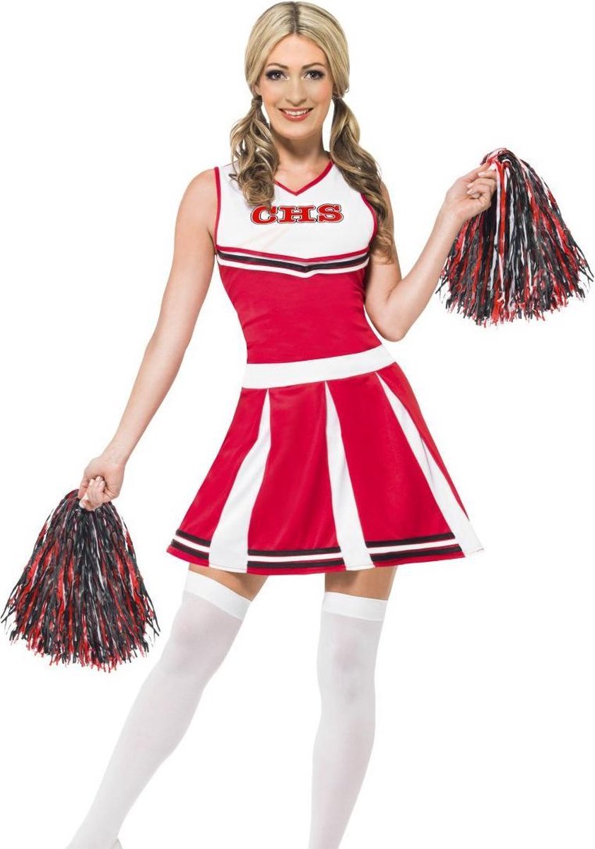 Cheerleader kostuum maat 40/42 - Rood/Wit - Carnavalskleding dames | bol.com