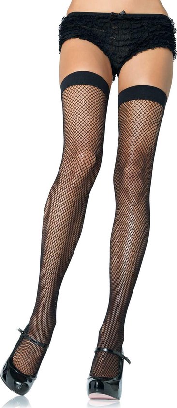 Nylon Fishnet Thigh Highs