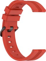 Siliconen bandje - geschikt voor Huawei Watch GT 2 42 mm / GT 3 42 mm / GT 3 Active 42 mm / GT 3 Pro 43 mm / GT 3 Elegant - rood