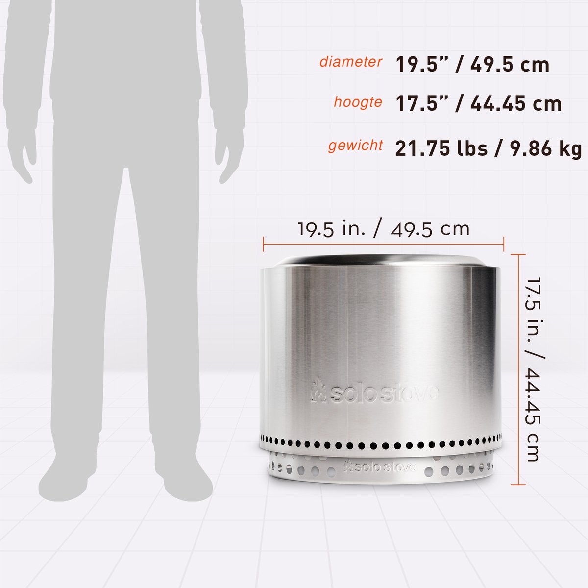 Solo Stove Bonfire 2.0 with stand - Stainless steel