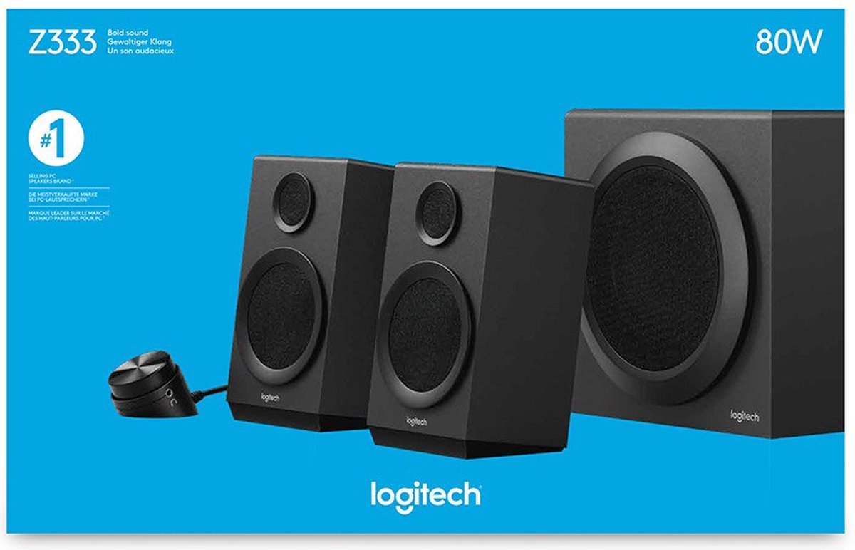 Logitech Système de haut-parleurs Z333 avec caisson de basses - Enceinte -  LOGITECH