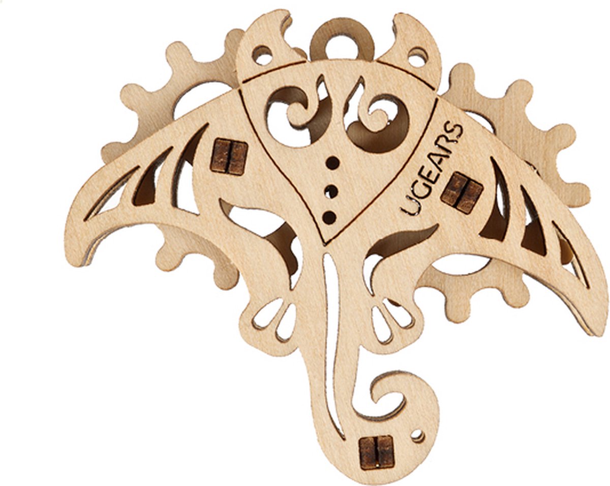 UGEARS 3D Modelbouw - U-Fidget - Pacific Ocean - Mechanisch Bouwpakket Hout - Educatief Speelgoed — afbeelding 13