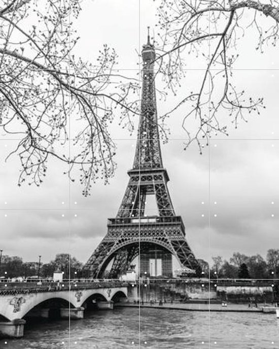 IXXI The Eiffel Tower - Wanddecoratie - Landen - 80 x 100 cm