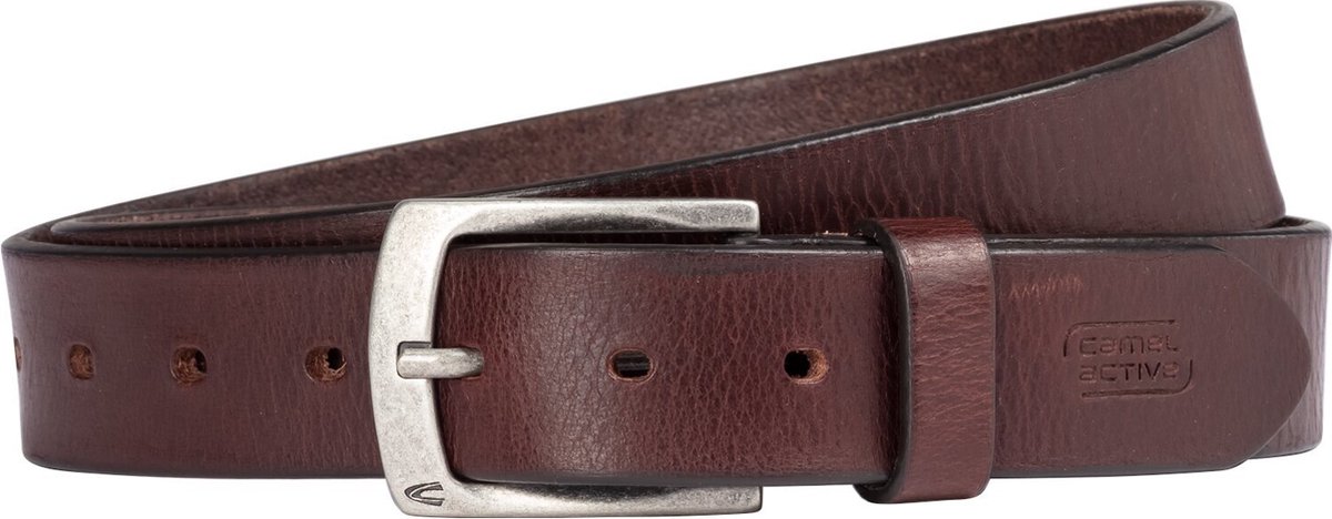 camel active Riem gemaakt van leer - Maat menswear-4XL - Donkerbruin