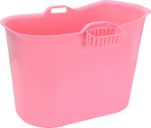 FlinQ Bath Bucket - Mobiele Badkuip voor in de Douche - Zitbad voor Volwassenen - Ook als Ijsbad / Ice Bath - Dompelbad voor Wim Hof Methode - Roze - 185L