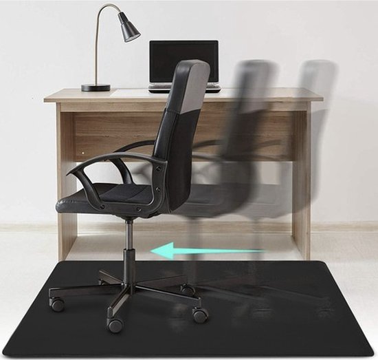 Protège-sol - Tapis de protection pour chaise - 100x140cm - Zwart
