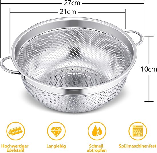 Passoire inox microperforée - ø 25 cm