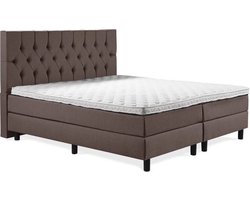Boxspring Luxe 140x200 Capiton Bruin