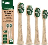 Têtes de brosse en Bamboe - Sonicare - 4 pièces - Fabriquées en Bamboe de l'environnement - Testées par des dentistes - Poils à base de plantes - Technologie Sonic