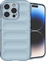 iMoshion Hoesje Geschikt voor iPhone 14 Pro Hoesje Siliconen - iMoshion EasyGrip Backcover - Lichtblauw