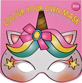 Masque de licorne - coloriez et faites votre propre masque