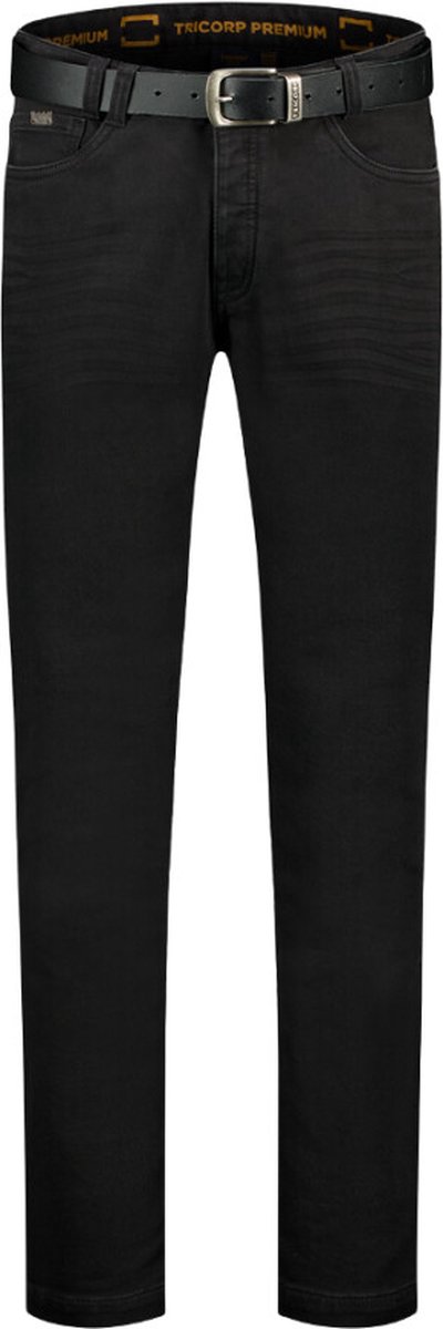 Tricorp Jeans Premium Stretch - Premium - 504001 - Denim zwart - maat 38-34