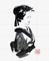 IXXI Beautiful Geisha - Wanddecoratie - Portretten - 80 x 100 cm