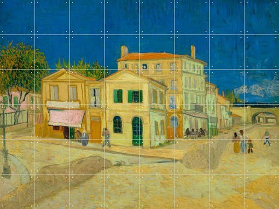 IXXI Het gele huis - Vincent van Gogh - Wanddecoratie - 120 x 160 cm | bol
