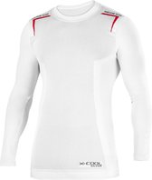 Sparco K-Carbon Thermoshirt - Wit/Rood - XXS