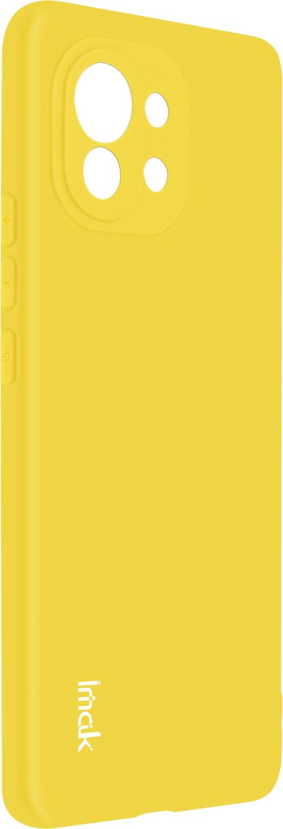 Hoesje Geschikt voor Xiaomi Mi 11 soepel siliconen Imak Geel