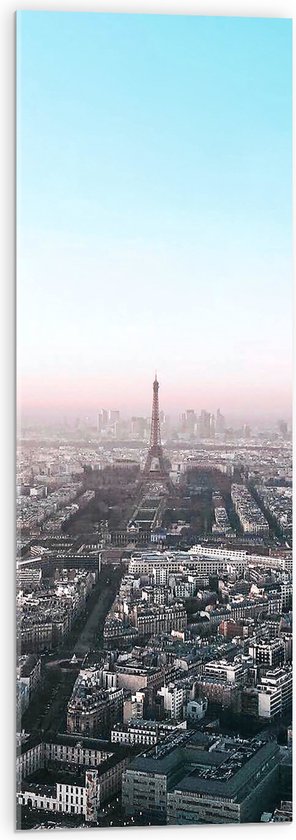 Acrylglas - Parijs - Eiffeltoren - Stad - Gebouwen - Kleuren - 30x90 cm Foto op Acrylglas (Met Ophangsysteem)