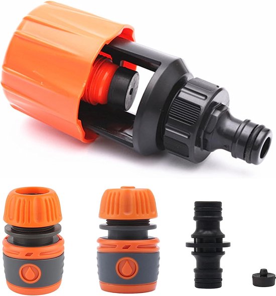 Kogelkraan, 1/2 inch (1,25 cm) kogeluitloopventiel, messing, waterkraan, regenton, universeel, vorstbestendig, tuinkraan met slangschroefverbinding filterzeef, regenwatertank, IBC-tankaccessoires
