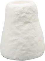 Leeff kandelaar carmen wit groot - cement - 5,6x6,5cm