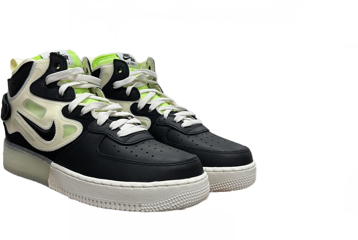 Nike Nike Air Force 1 Mid React Sneakers Zwart