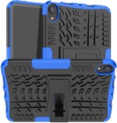 Rugged Kickstand Back Cover - Geschikt voor iPad Mini 6 (2021) Hoesje - Blauw