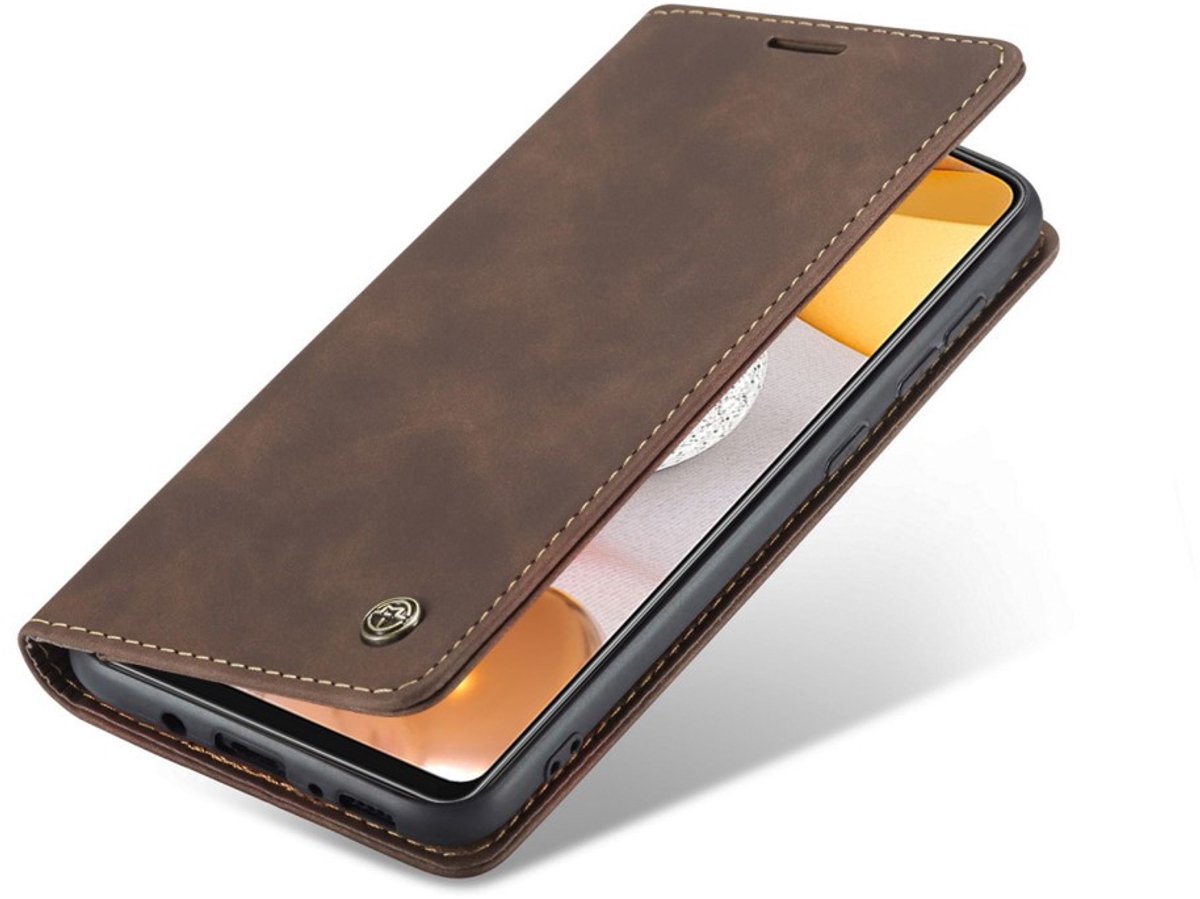 CaseMe Book Case - Geschikt voor Samsung Galaxy S21 Ultra Hoesje - Donkerbruin