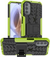 Coverup Rugged Kickstand Back Cover - Geschikt voor Motorola Moto G31 / G41 Hoesje - Groen