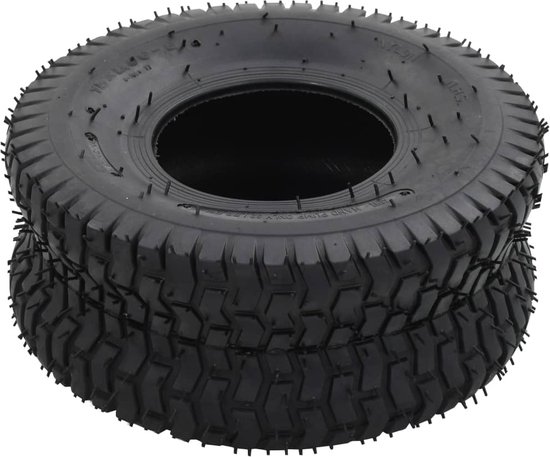 vidaXL - Kruiwagenbanden - 2 - st - 15x6.00-6 - 4PR - rubber van VidaXL — afbeelding 3