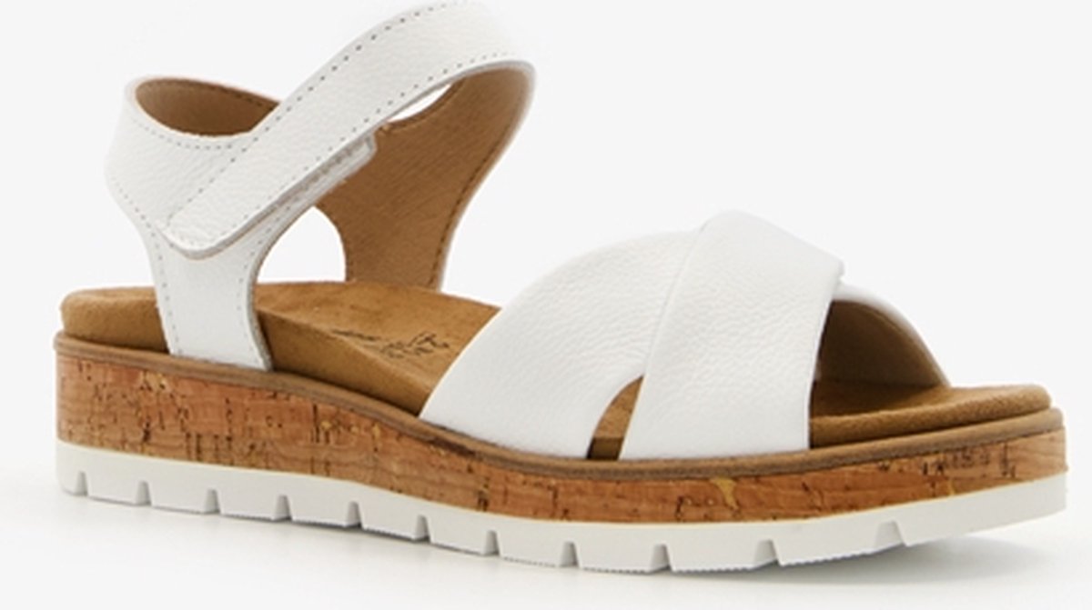 Hush Puppies leren dames sandalen wit Maat 37 Uitneembare zool bol