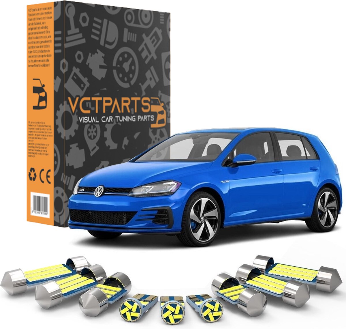 VCTparts Volkswagen Golf 7 Interieur Verlichting Canbus led Wit 6000K