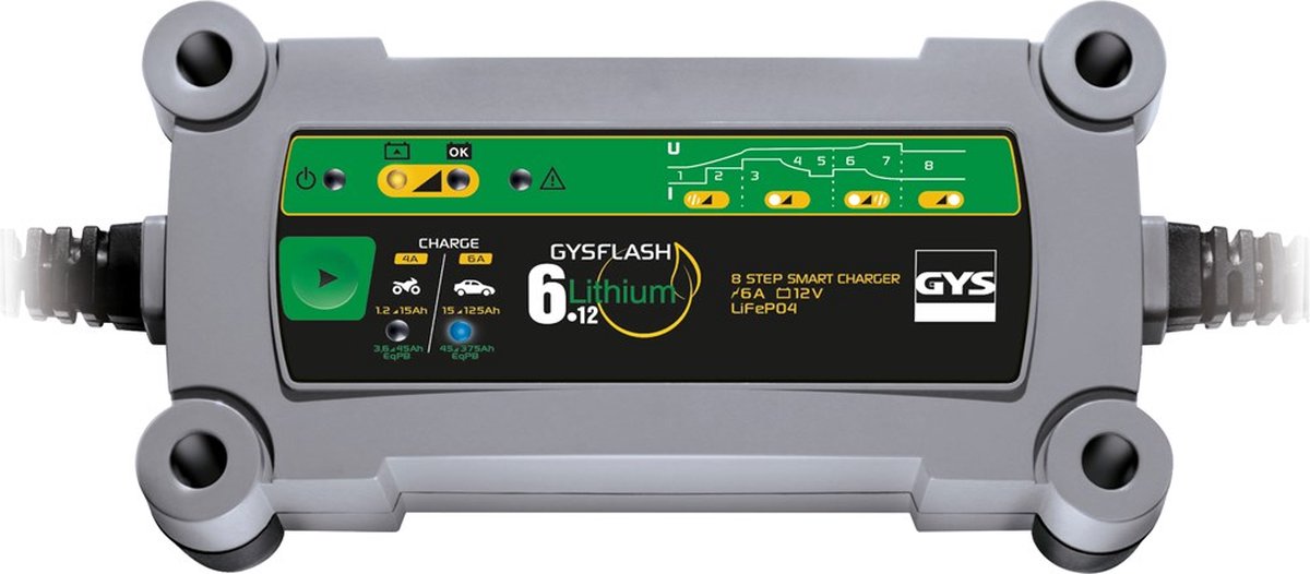 Chargeur de batterie lithium GYSFLASH 6.12 V