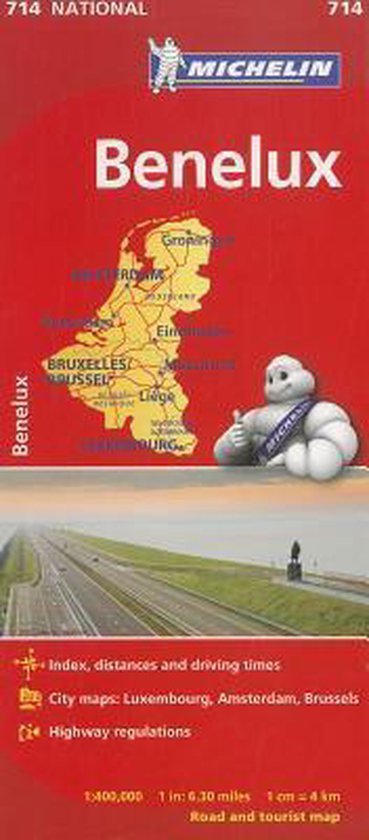 Foto: Benelux michelin national map 714