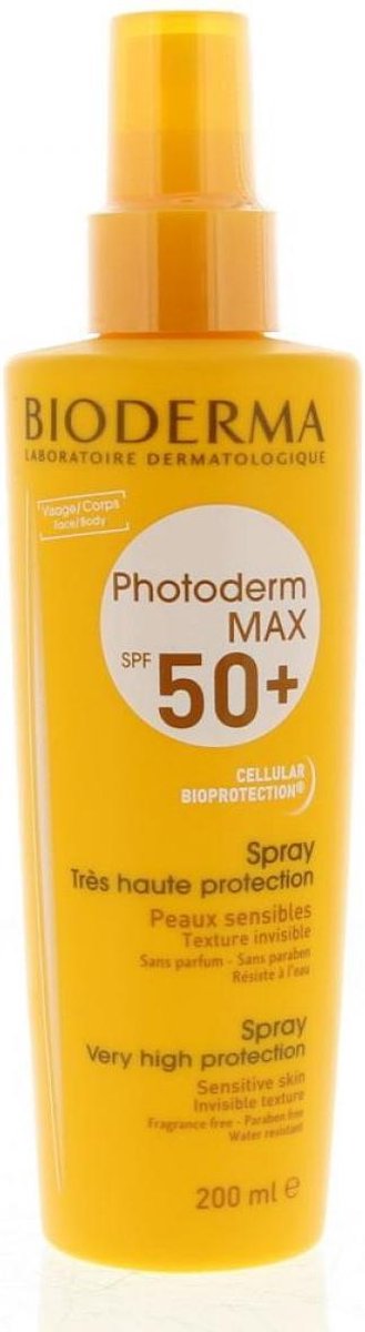 Bioderma Photoderm MAX Spray SPF 50+ zonnebrandspray Lichaam - Zonnebrand - 200 ml