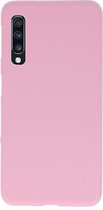 Color TPU Hoesje voor Samsung Galaxy A70 Roze