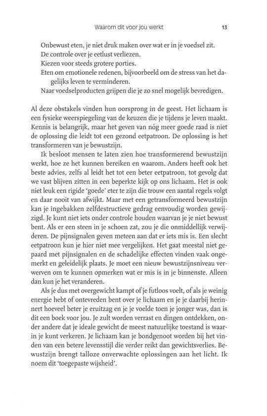 Pagina met tekst over de mentale aspecten van eten en de link met emoties.