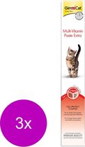 Gimcat Multi-Vitamin Pasta Extra - Kattensnack - 3 x 100 g