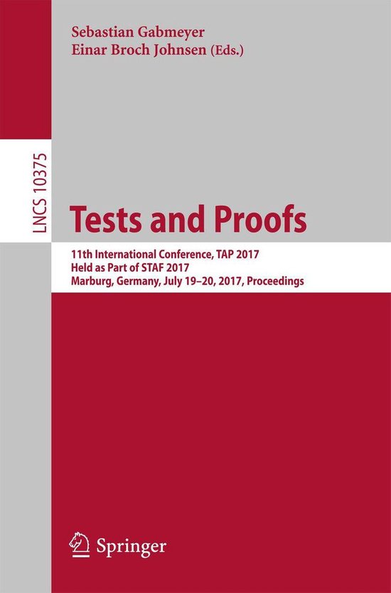 Springer Nature Proceedings Computer Science - Tests and Pro ... - cover