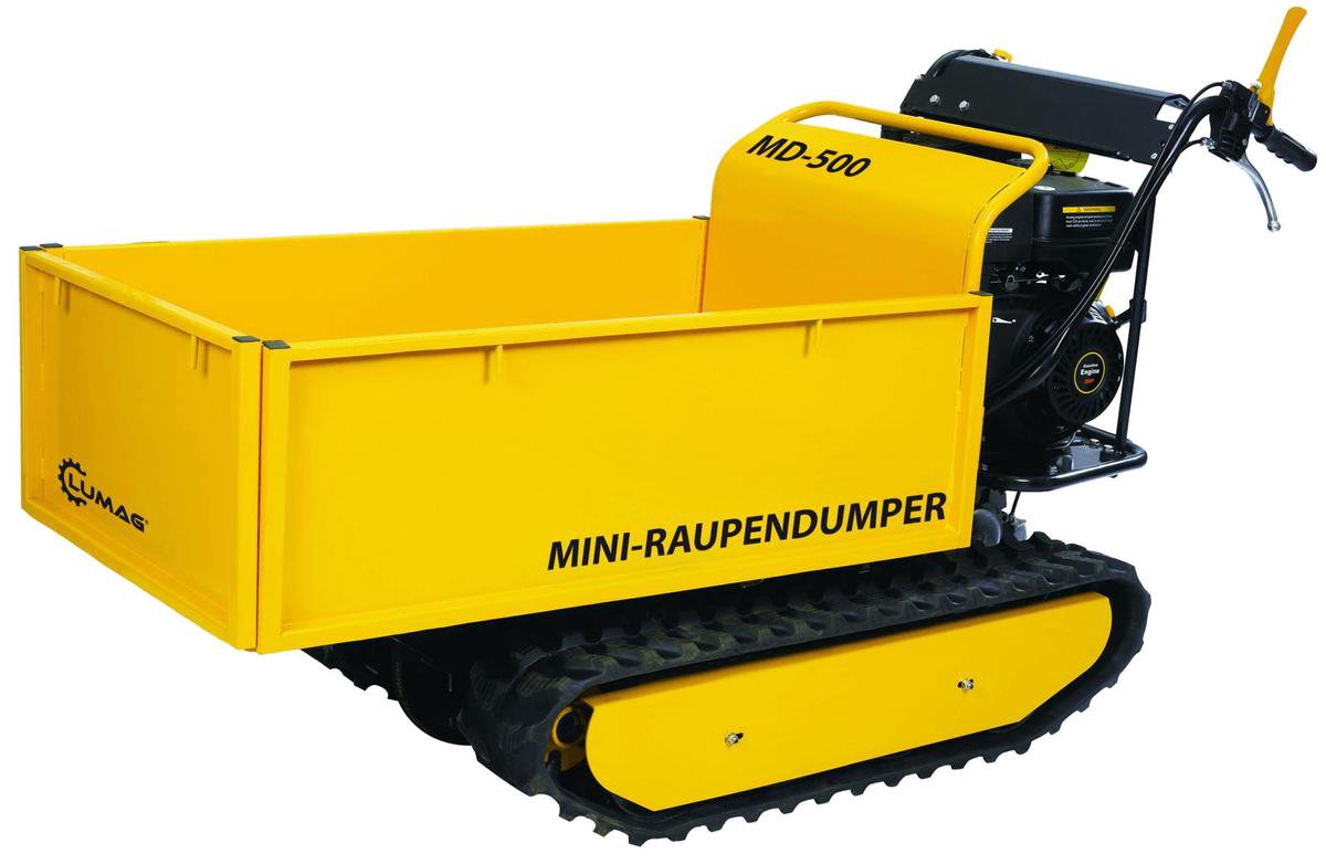 Lumag MD500 Minidumper met rupsbanden 6,5 pk | Rupsdumper met Loncin ...