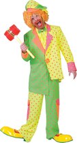 Fluo Clown Kostuum | Pokey Dot | Man | Maat 52-54 | Carnaval kostuum | Verkleedkleding