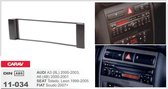 1-DIN SEAT Toledo, Leon 1999-2005 / AUDI A3 (8L), 2000-2003, A6 (4B) 2000-2001 / FIAT Scudo 2007+ afdeklijst / installatiekit Audiovolt 11-034