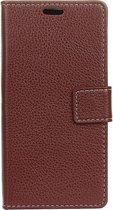 Shop4 - Nokia 9 PureView Hoesje - Wallet Case Lychee Bruin