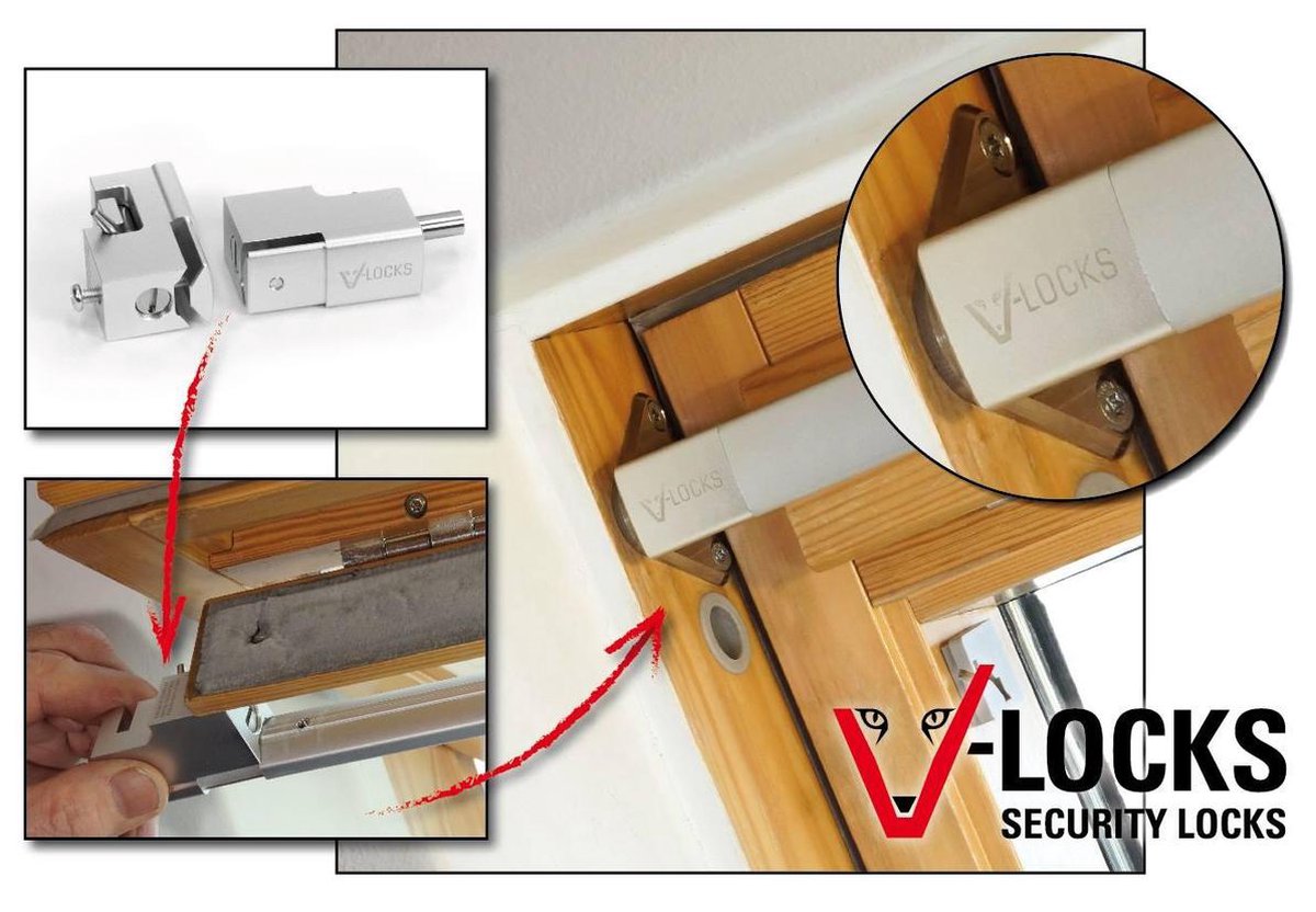 VLocks Veiligheidsslot voor Velux® Tuimelvenster Type 1
