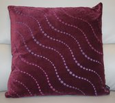 Sierkussen Ocean Velvet - Aubergine - 50x50 cm