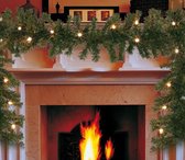 Guirlande / Kerstslinger - Met Verlichting - 270 cm